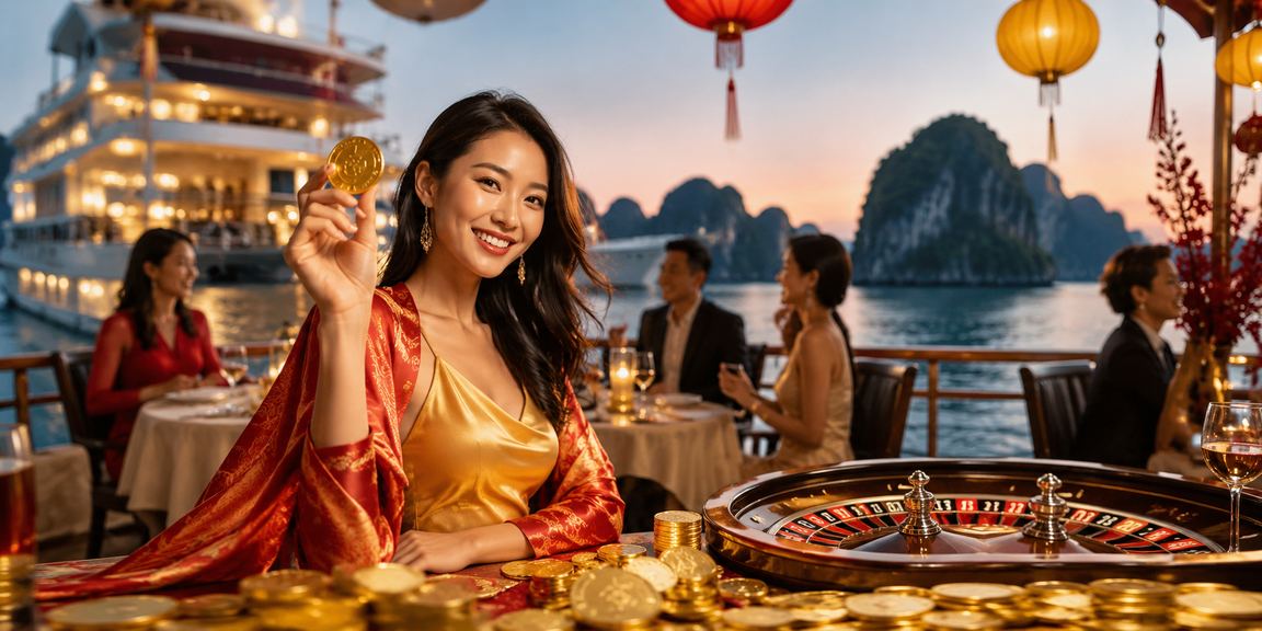 Lễ hội roulette tại vịnh Hạ Long với không khí sôi động và đầy màu sắc